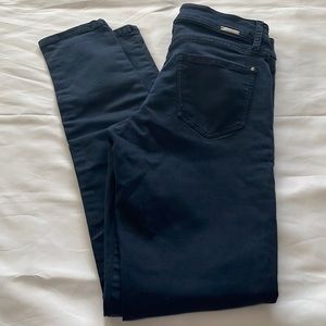 MASSIMO DUTTI WOMANS 4 NAVY SKINNY STRETCHY JEANS